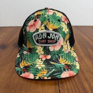Ron Jon Surf Shop Floral Adjustable Snapback Mesh Back Cap Hat